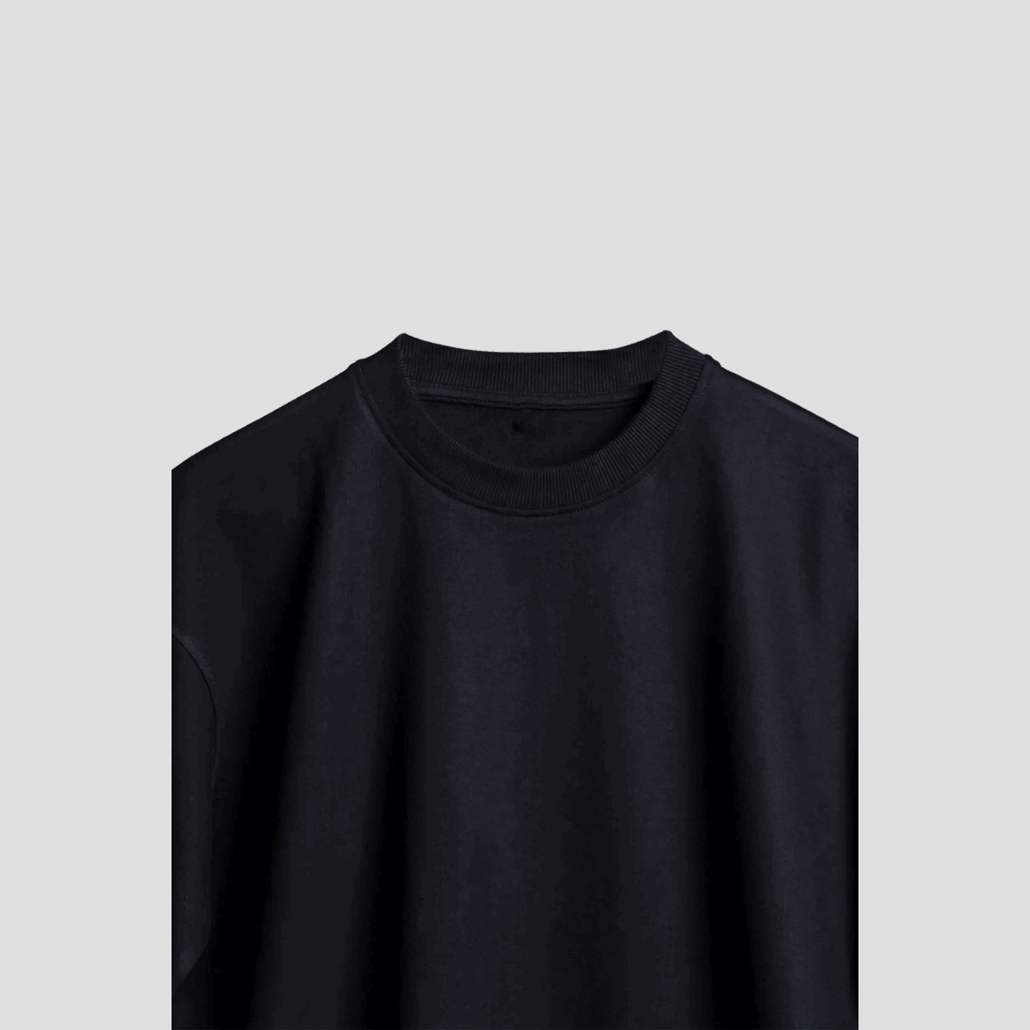 Black Solid Tee My Store